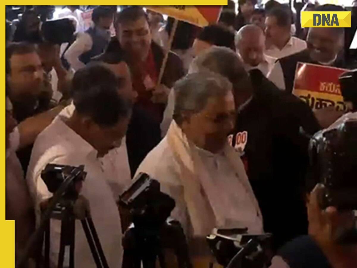 Karnataka CM Siddaramaiah, DK Shivakumar arrive at Jantar Mantar for tax devolution protest against Centre