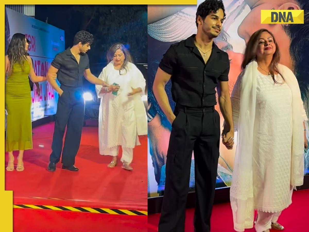 'Good job dude': Ishaan Khatter wins hearts for not leaving mom's hand after rumoured girlfriend Chandni pulls him away
