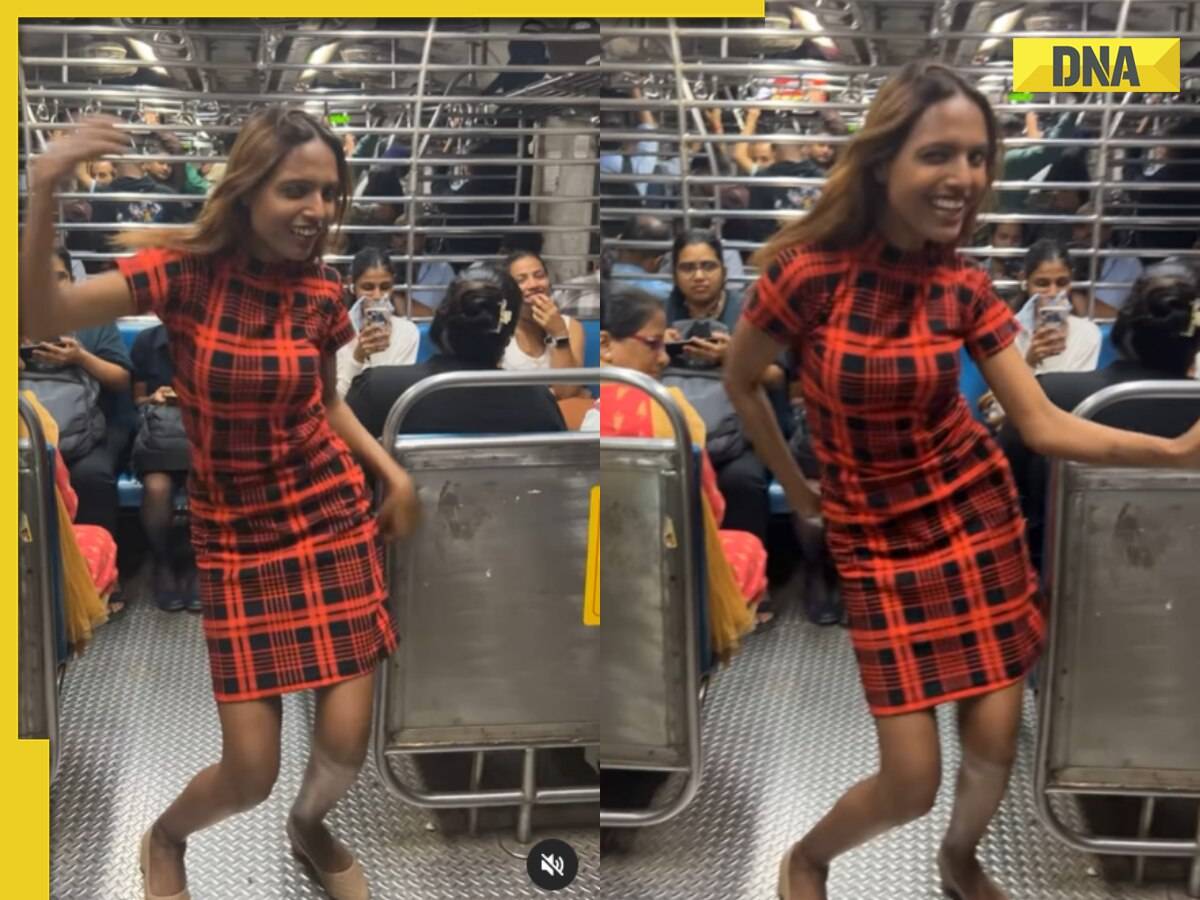 Viral video: Woman dances inside moving train for Insta reel, internet says 'please stop'