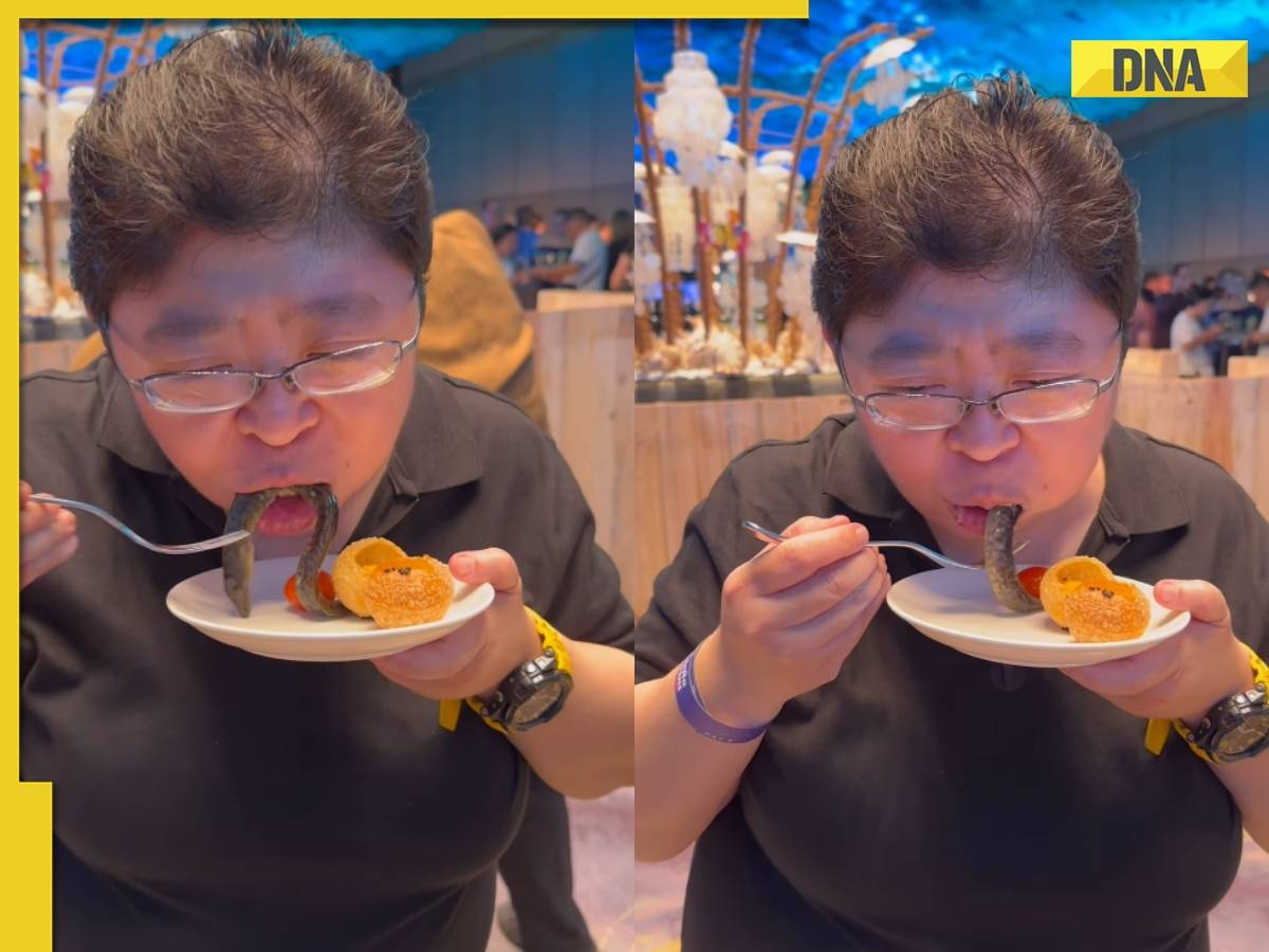 Viral video: Woman eats 'golgappas' filled with live eel, internet is unhappy