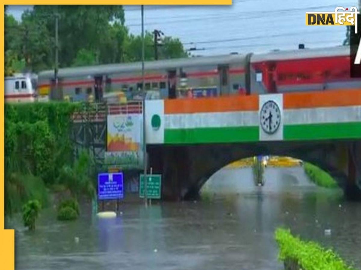 आधा घंटे की बारिश में ही झील बनी दिल्ली, मिंटो ब्रिज पर डूबी स्कूल बस, कई जगह ट्रैफिक डायवर्जन के कारण जाम