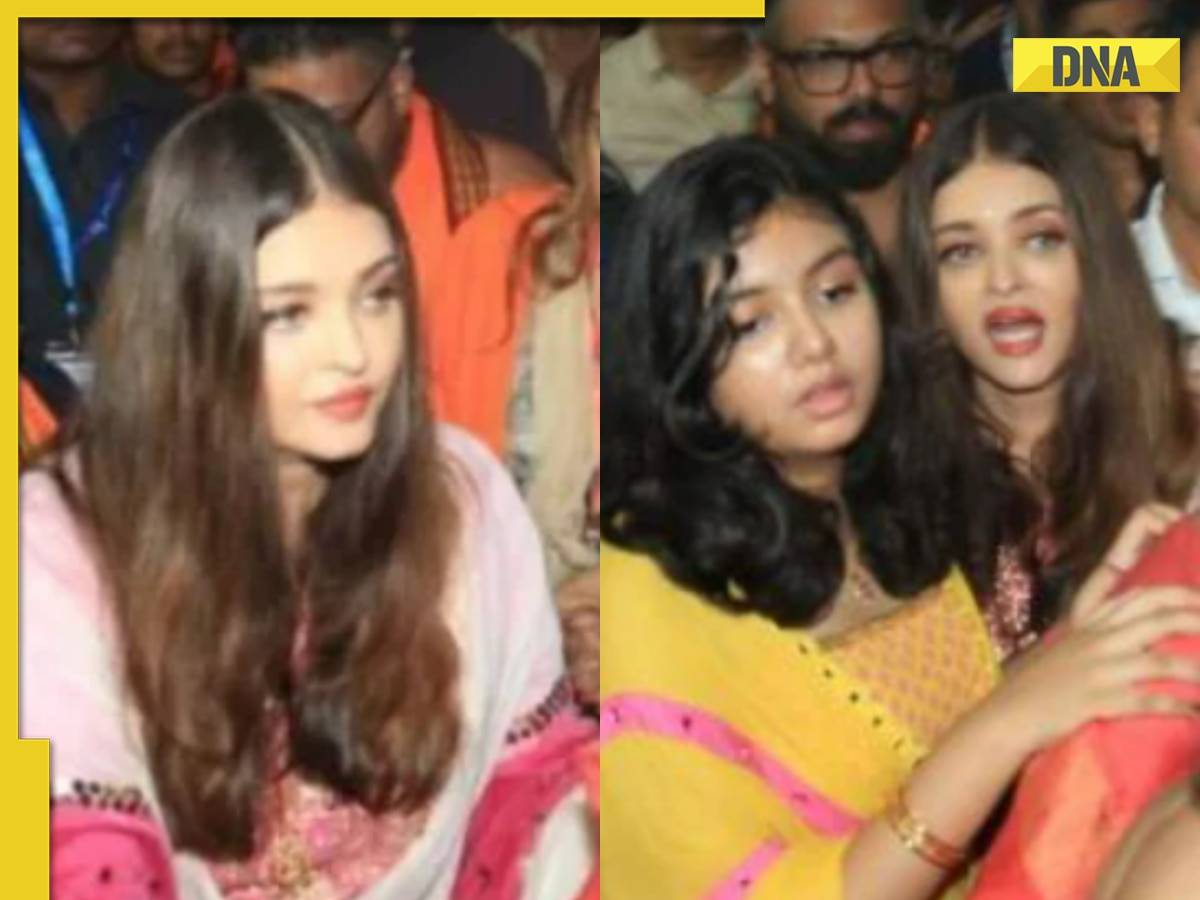 Amid divorce rumours with Abhishek Bachchan, Aishwarya Rai takes daughter Aaradhya, mom Vrinda for Ganpati Darshan