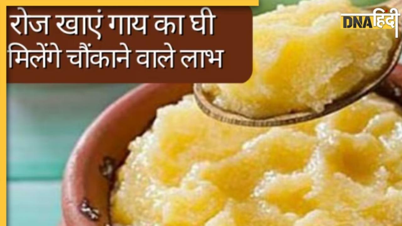 Cow Ghee Benefits: कोलेस्ट्रॉल से लेकर वजन घटाने तक में दवा का काम करता है गाय का देसी घी, सेहत को मिलते हैं कई फायदे 