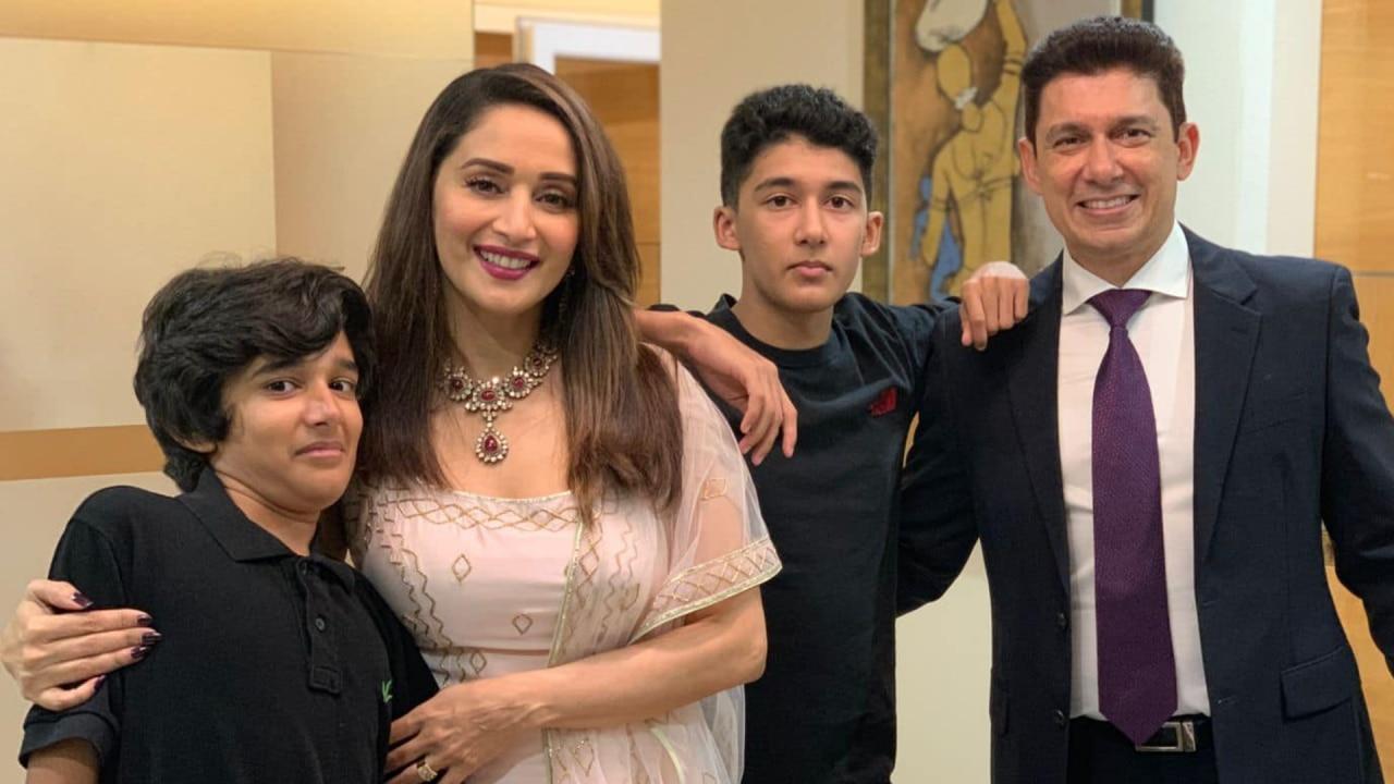 Madhuri Dixit husband and sons 