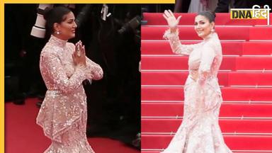 Cannes 2023 के रेड कार्पेट पर छाईं Sapna Choudhary, हाथ जोड़कर सभी को किया ग्रीट, जीत लिया फैंस का दिल 