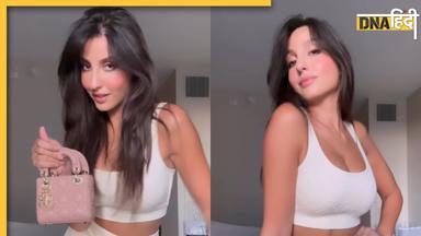 Nora Fatehi ने कपड़ों से ज्यादा अपने इस एक इंच के बैग पर लुटाया पैसा, लाखों में है दोनों की कीमत