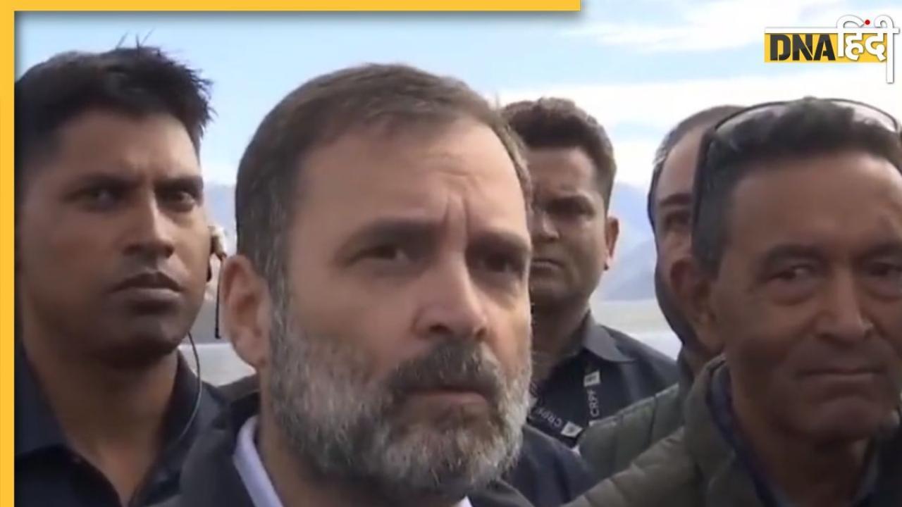 Rahul Gandhi at Pangong Tso: लद्दाख से राहुल गांधी का बड़ा आरोप, 'लोग बता रहे हैं, चीन ने कब्जा ली है जमीन'