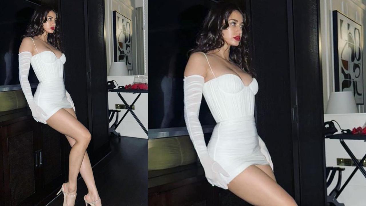 Disha Patani Bold Photos In White Dress