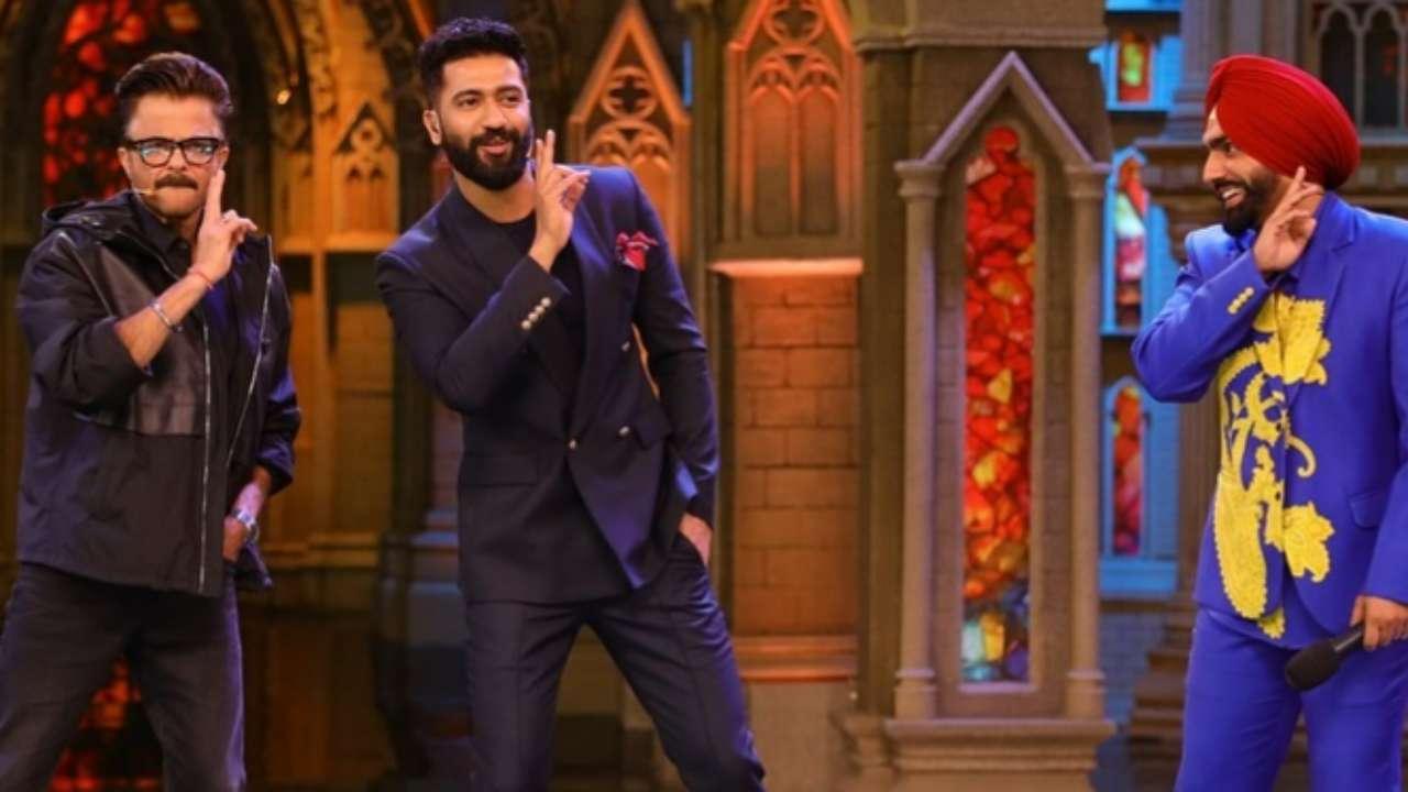 Vicky Kaushal and Ammy Virk teach Tauba Tauba steps to Anil Kapoor