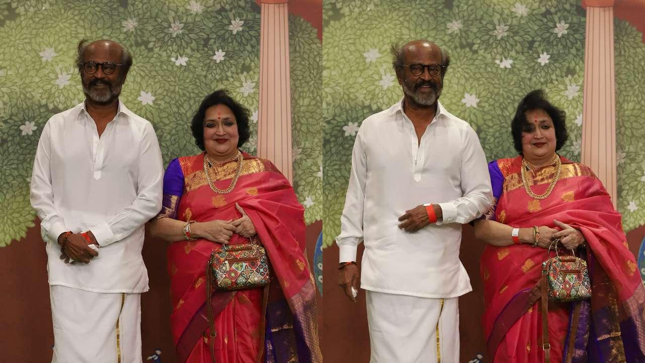 Rajinikanth with Latha Rajinikanth