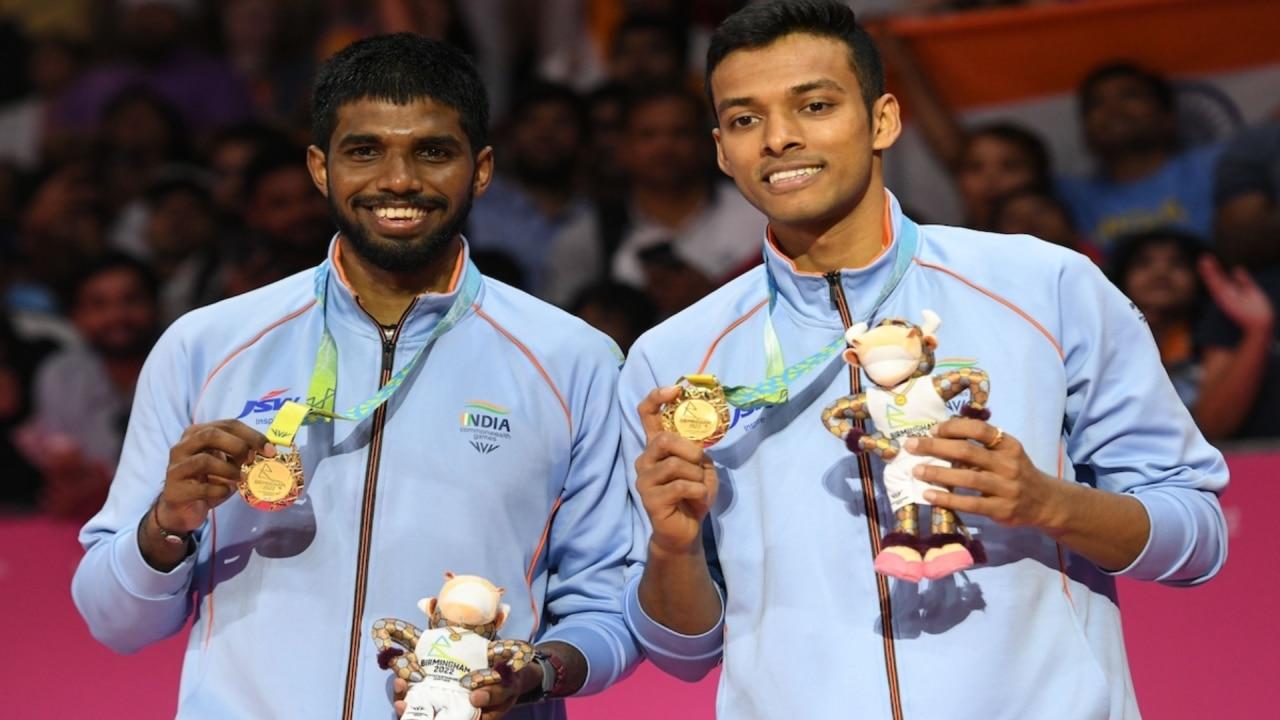 Satwiksairaj Rankireddy and Chirag Shetty Gold Medal