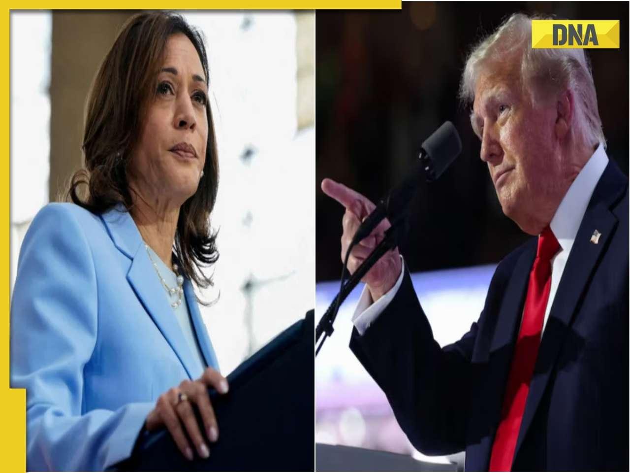 Former US President Donald Trump accuses Kamala Harris of anti-semitism, her response...