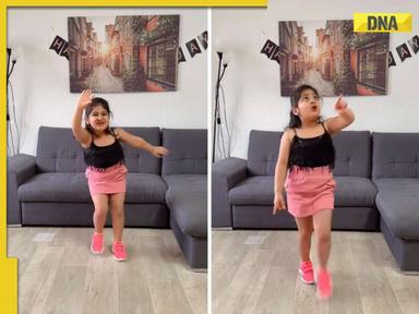 Viral video: Little girl sets internet on fire with dance moves on Govinda's 'Neeche Phoolon Ki Dukan Par' song, watch