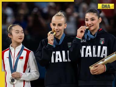 Viral video: Chinese gymnast’s adorable medal-biting moment at Paris Olympics is too cute to miss