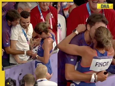 Heart over hurdles: French athlete proposes to boyfriend after record-breaking Paris Olympics race, watch viral video