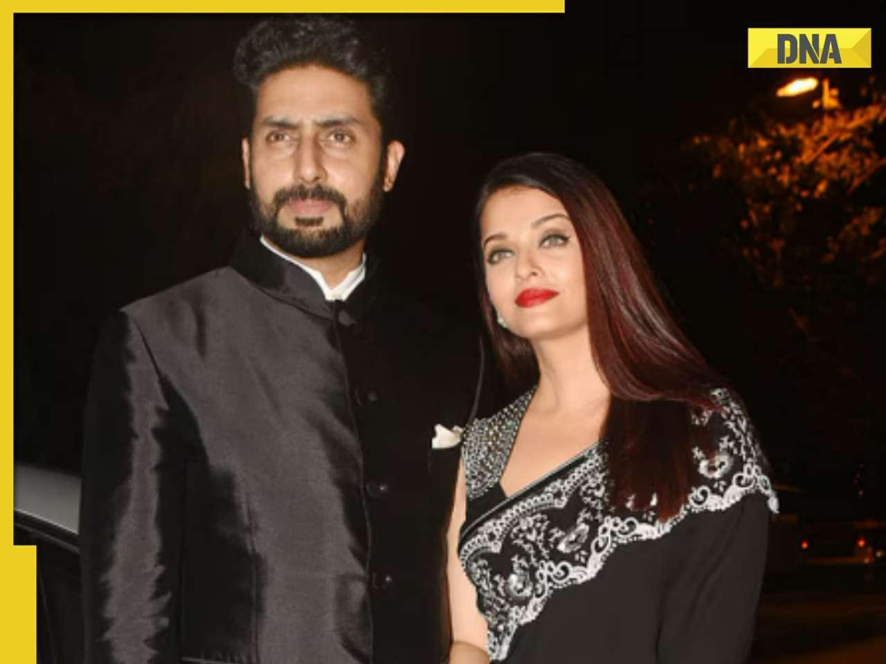 Abhishek Bachchan breaks his silence on divorce with Aishwarya Rai, shows wedding ring? Viral video shows actor saying..