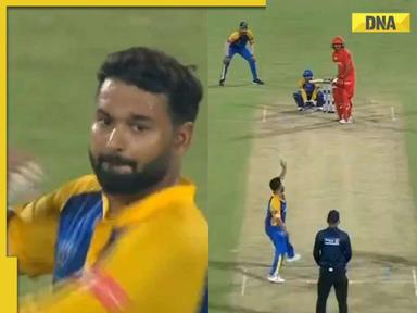 Watch: Rishabh Pant tries his hand at spin bowling during DPL match, fans call 'Gautam Gambhir' influence