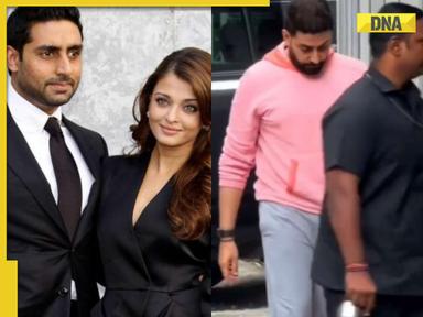 Abhishek Bachchan's latest viral video fuels divorce rumours with Aishwarya Rai, actor spotted without...