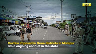 Manipur Violence: Curfew Imposed In Three Manipur Districts Amid Drone, Rocket Attacks By Insurgents