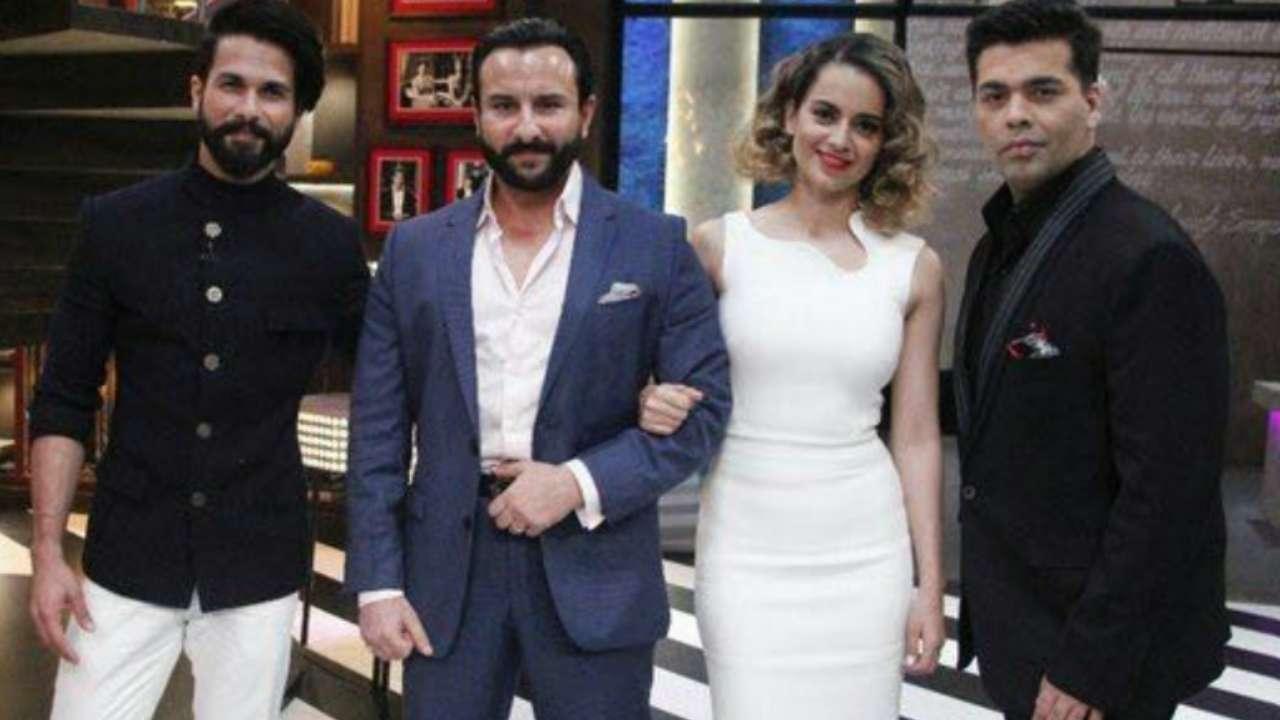 Saif, Kangana, Shahid promoted Rangoon on Koffee With Karan