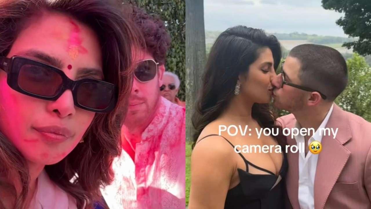 Nick Jonas with Priyanka Chopra