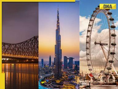 What connection does Burj Khalifa, London Eye, and Howrah Bridge have in common