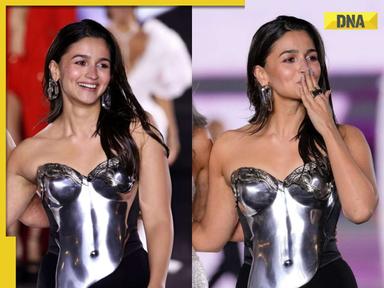 In pics: Alia Bhatt makes her debut at Paris Fashion Week, steals the limelight in metallic silver bustier