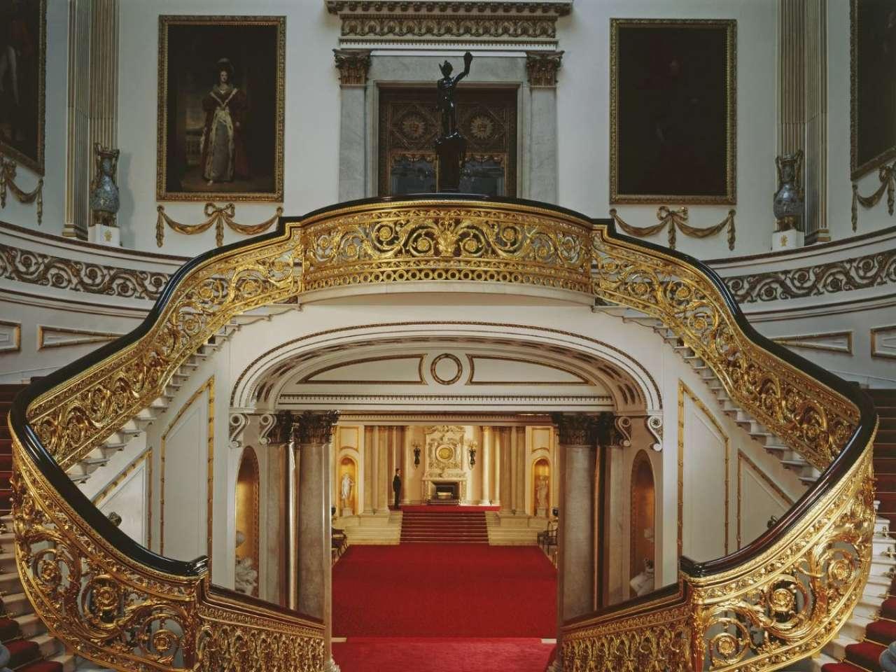 The grand staircase, Buckingham Palace