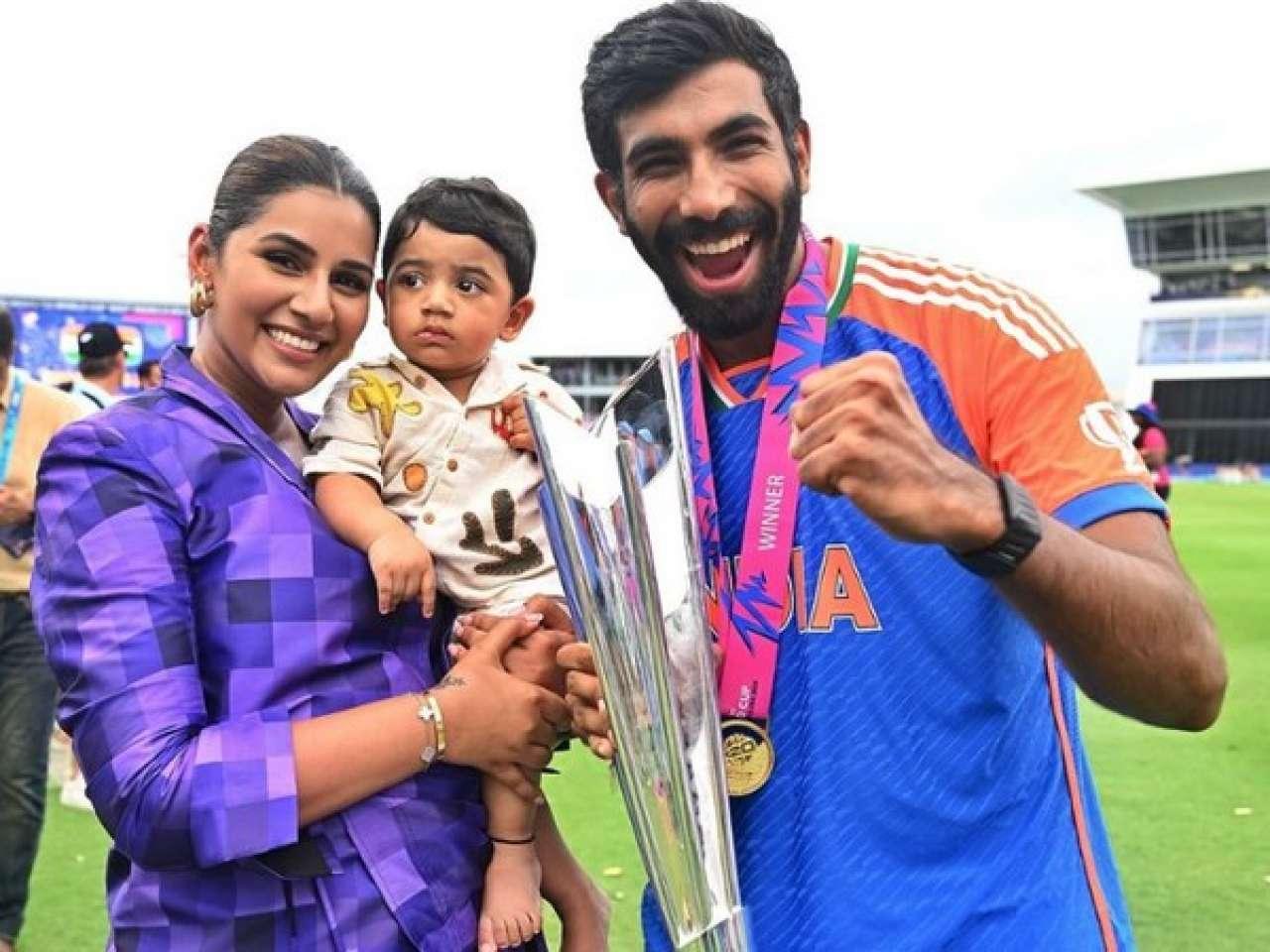 Jasprit Bumrah and Sanjana Ganesan