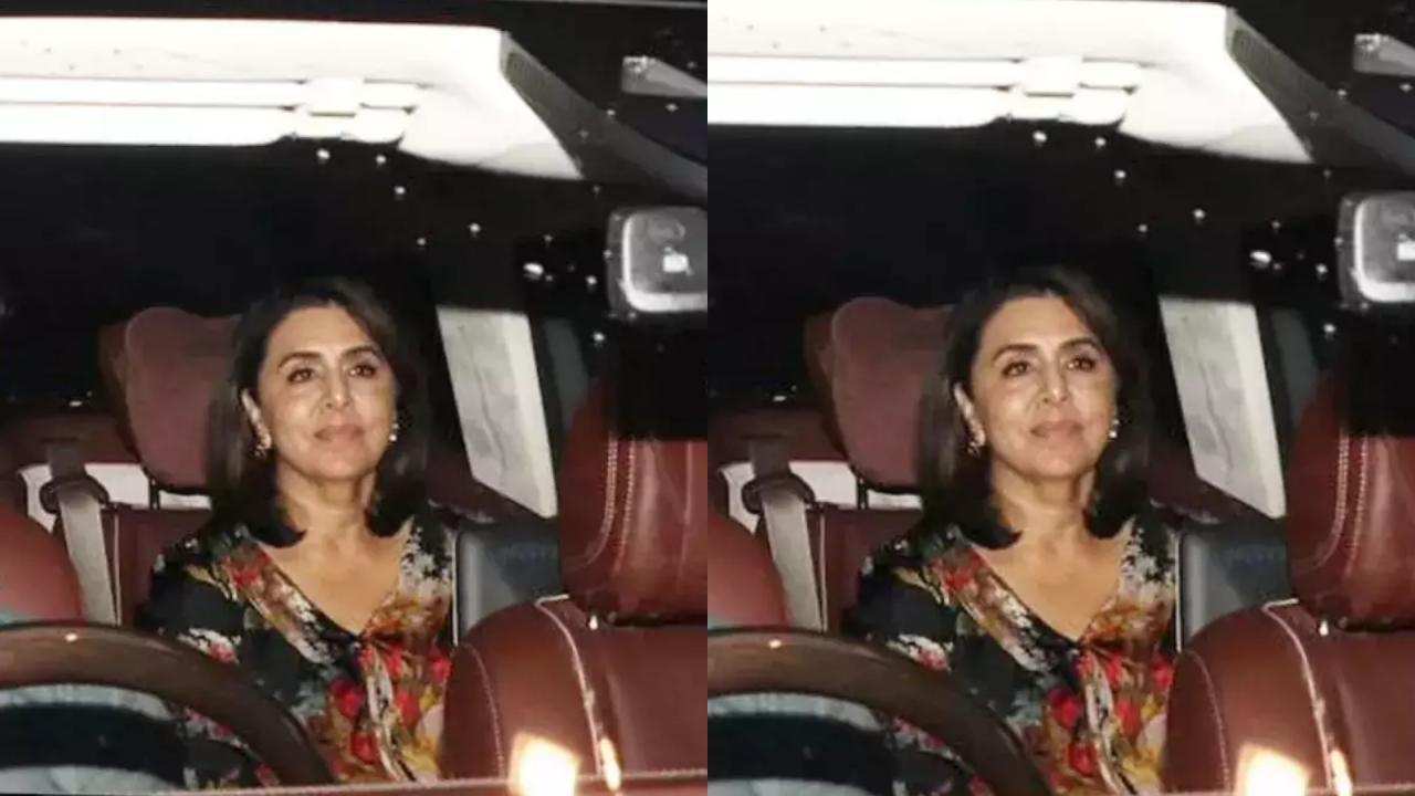 Neetu Kapoor At Ranbir Kapoor Birthday party