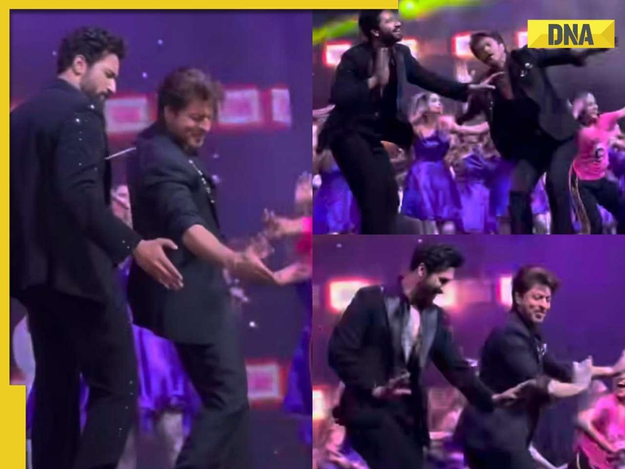 Shah Rukh Khan teaches his signature pose to Vicky Kaushal; duo grooves to ‘Mere Mehboob Mere Sanam’ at IIFA 2024, watch