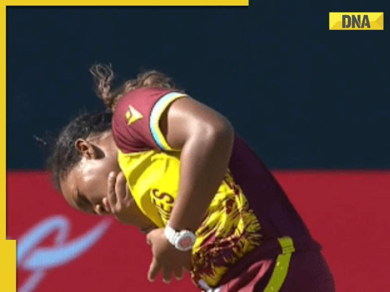 Watch: West Indies spinner Zaida James gets hit on face during Women's T20 World Cup 2024 match