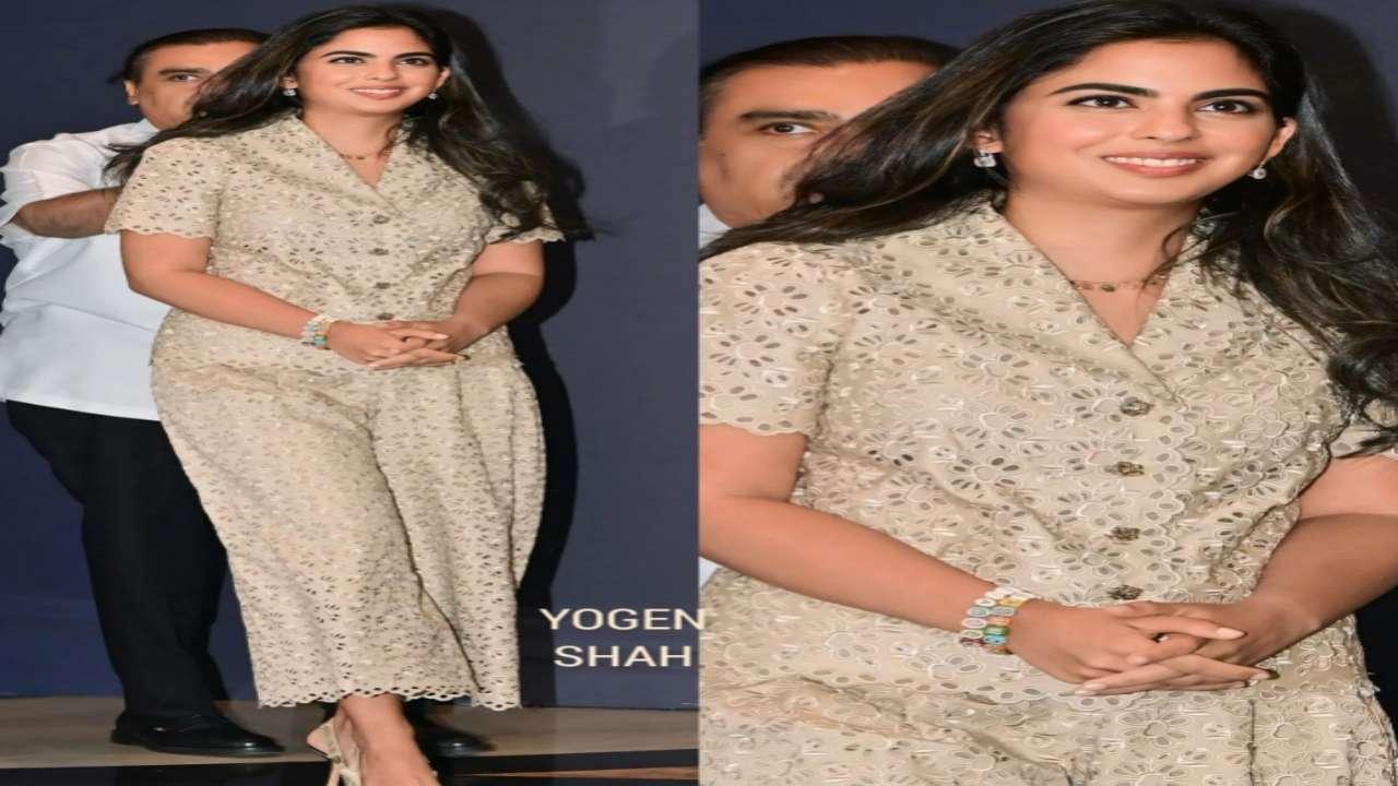 Daughter Isha Ambani looked drop dead gorgeous