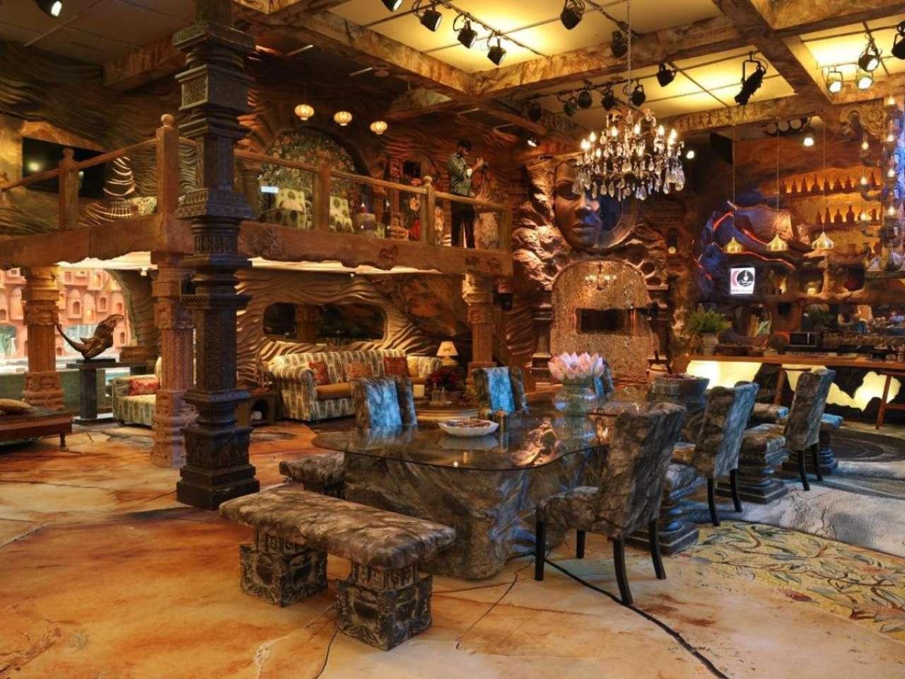 The grand living room of Bigg Boss 18