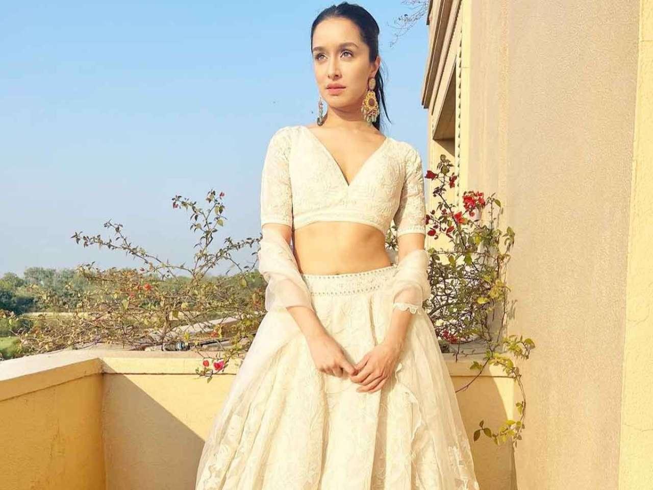 White Lehenga