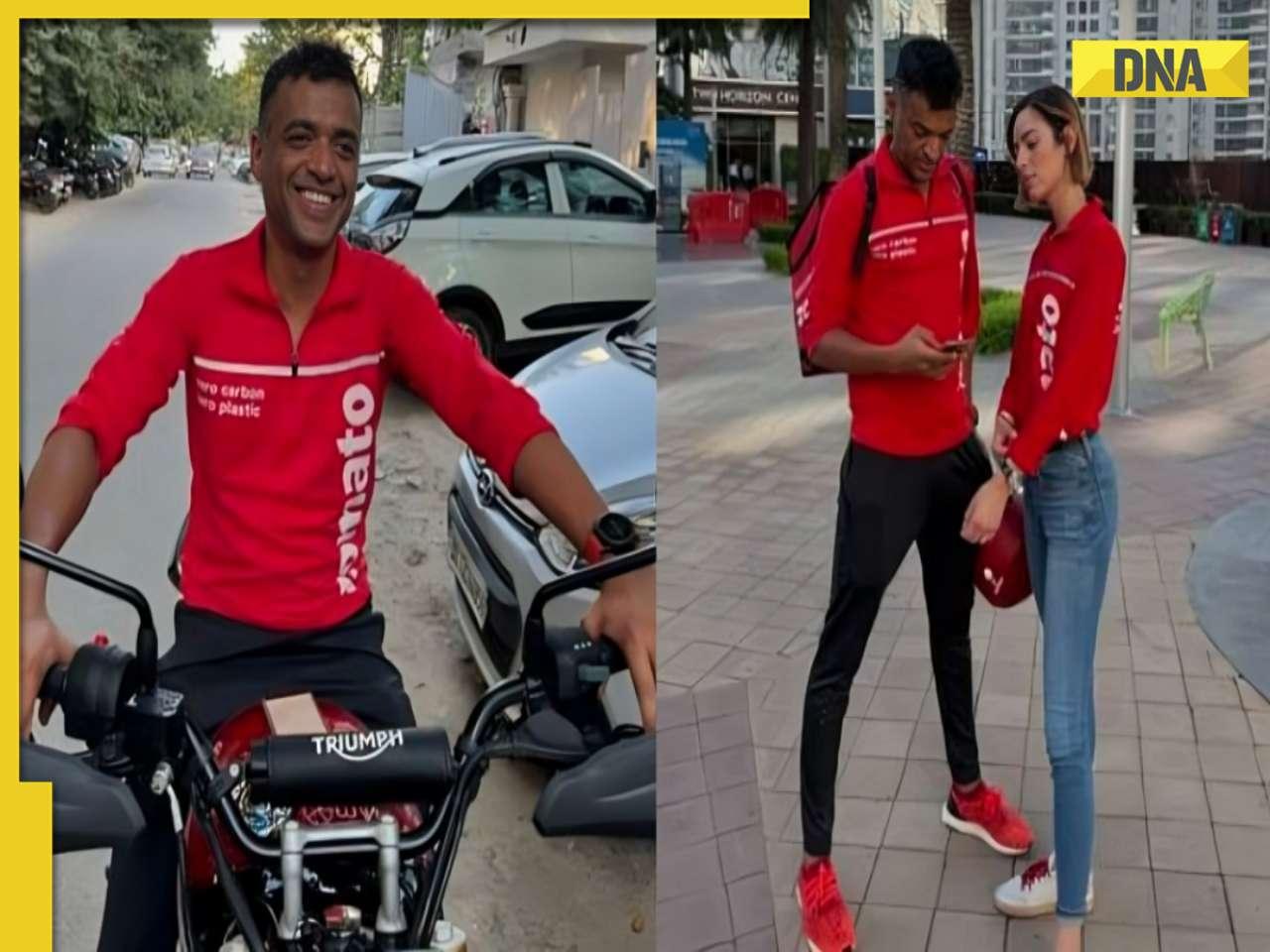 Zomato CEO Deepinder Goyal's wife becomes delivery agent for a day, video goes viral